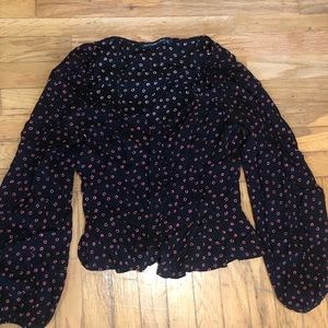 Abercrombie Button-Down Floral Top